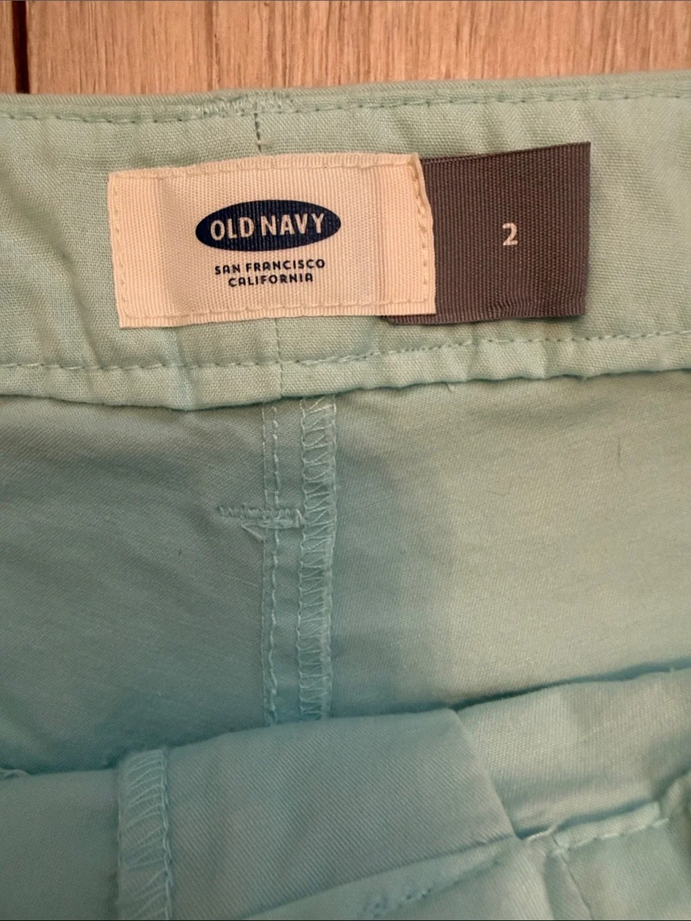 OLD NAVY Women’s Light Aqua Cotton Shorts, 2